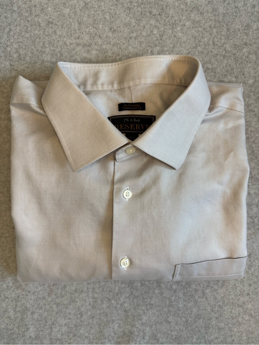 Jos. A. Bank Men's Dress Shirt in Light Beige